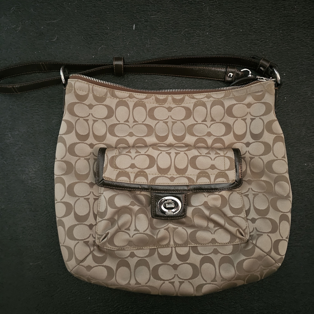 Coach Brown Signature Shoulder Bag
